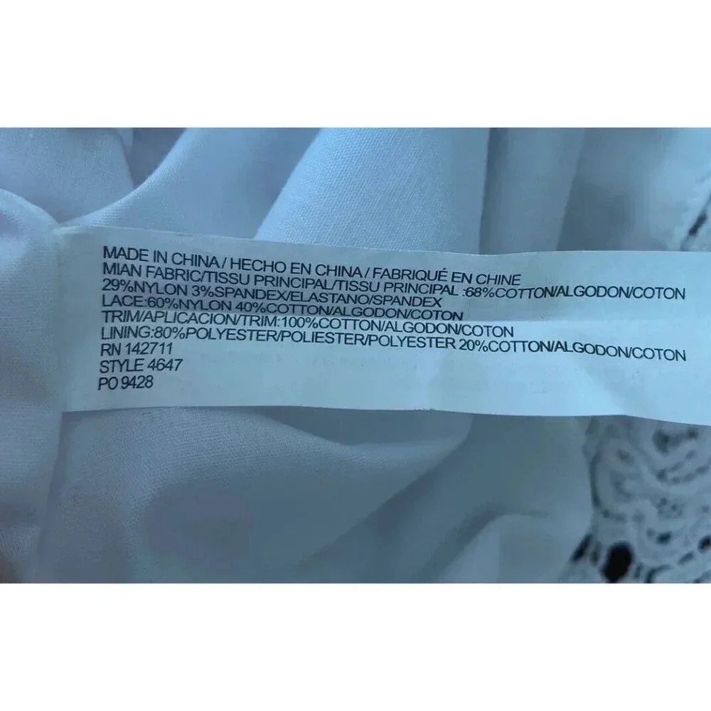 NWT Eloquii Cover Up Dress Sheath White Lace Crochet Size 16 New